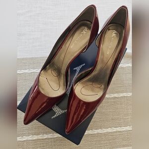 Anne Klein Deep Red Patent Heels